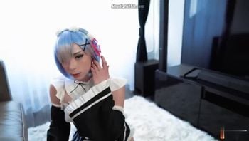 大奶coser扮演蕾姆，爽爽愛愛b