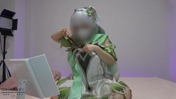 【雑鱼チンポ即パイズリ】原ナヒダFcupのあちゃん玄関即尺からの即パイズリ、童贞くん出会って即挿入1