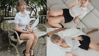 天使映画面试巨乳F罩杯职场新人