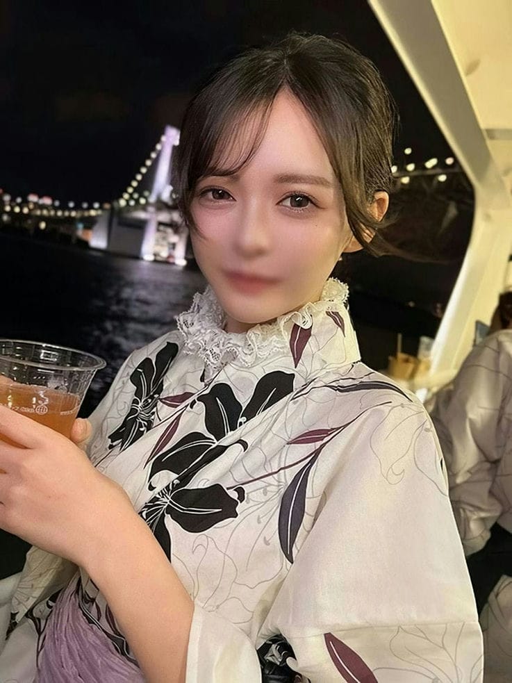 激アツ！真夏の夜のイチャラブおせっせ 浴衣がヤバすぎるスレンダー美乳な最强ビジュ强女子大生 20歳 ピンクの膣内に大量中出し『ら