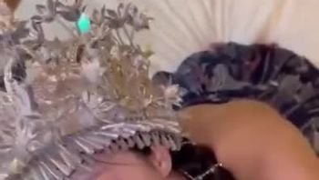 最近超火的少数民族妹子，淳朴姑娘沦为反差小母狗，眼神迷离，太极品了