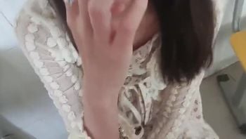 完整版都在禁止内容，露脸超高颜值大四表演系花在拍摄现场就忍不住了